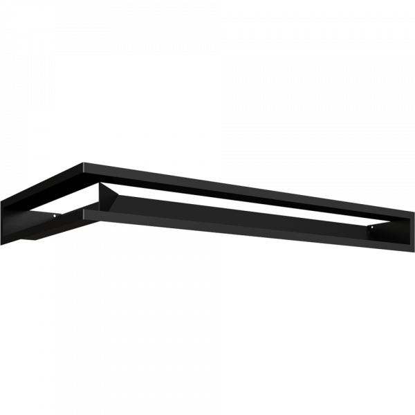 Каминная решетка LUFT угловой правый черный 40x80x9 Kratki