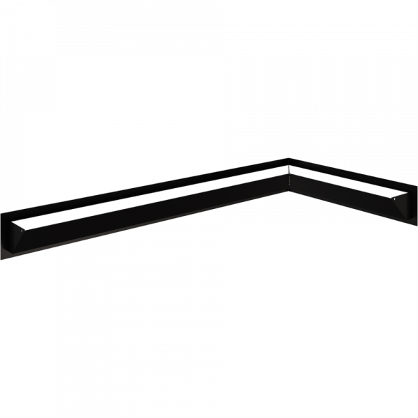 Каминная решетка LUFT SF угловой правый черный 40x80x9 Kratki