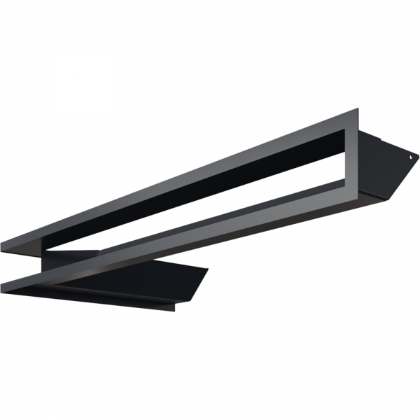 Камінна решітка LUFT кутовий правий графітовий 40x80x9 Kratki