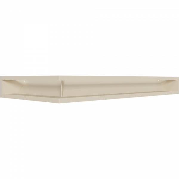 Каминная решетка LUFT угловой правый кремовий 40x80x9 Kratki