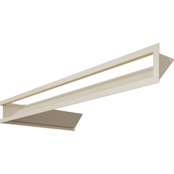 Камінна решітка LUFT SF кутовий правий кремовий 40x80x9 Kratki