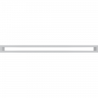 Решетка TUNEL белая 6x80