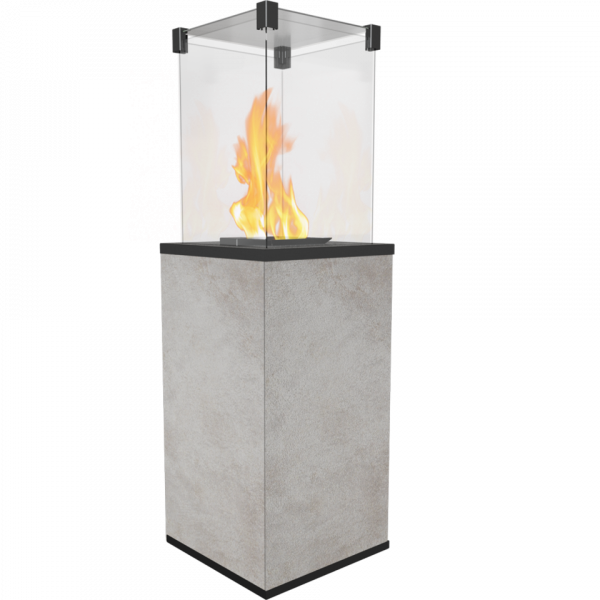 Газовый обогреватель Kratki PATIO керамогранит OXIDE GRIGIO - ручное управление (8,2 кВт)