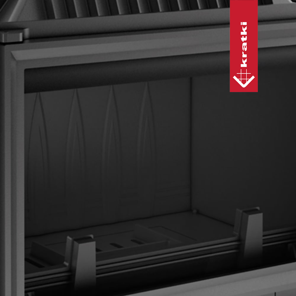 Дровоутримувач у чавунному каміні